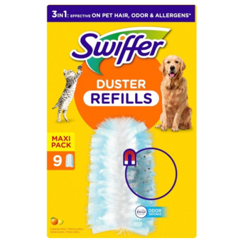 Запасні насадки на піпідастр Pet Swiffer Duster, 9 шт